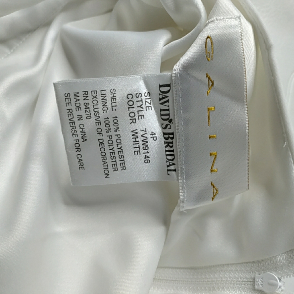 David's bridal dress sz 4p